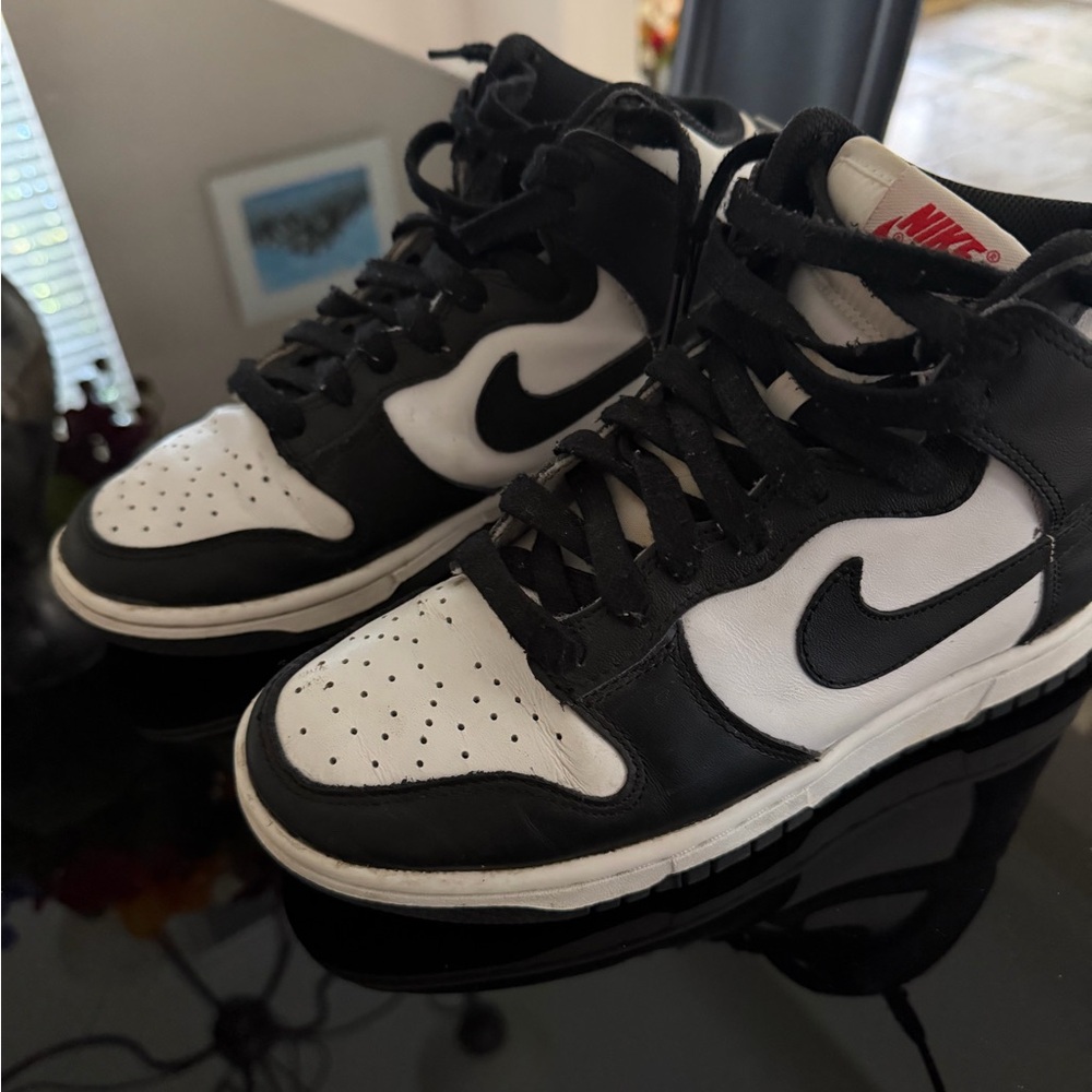 Nike Black and White High-Top Sneakers